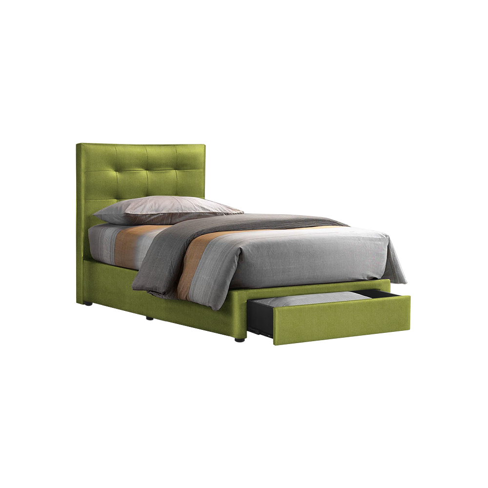 CLOE - Mix & Match Divan Bed Frame (with drawer) - Single / Super Single / Queen / King