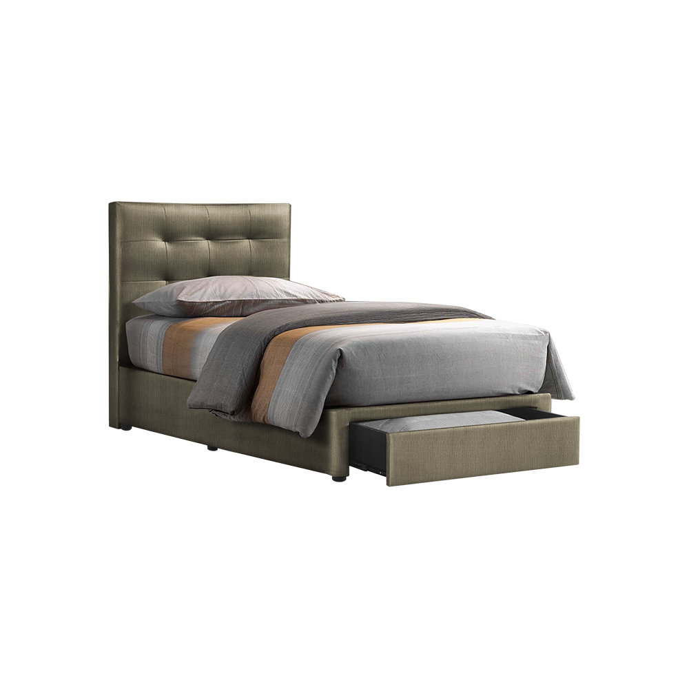 CLOE - Mix & Match Divan Bed Frame (with drawer) - Single / Super Single / Queen / King