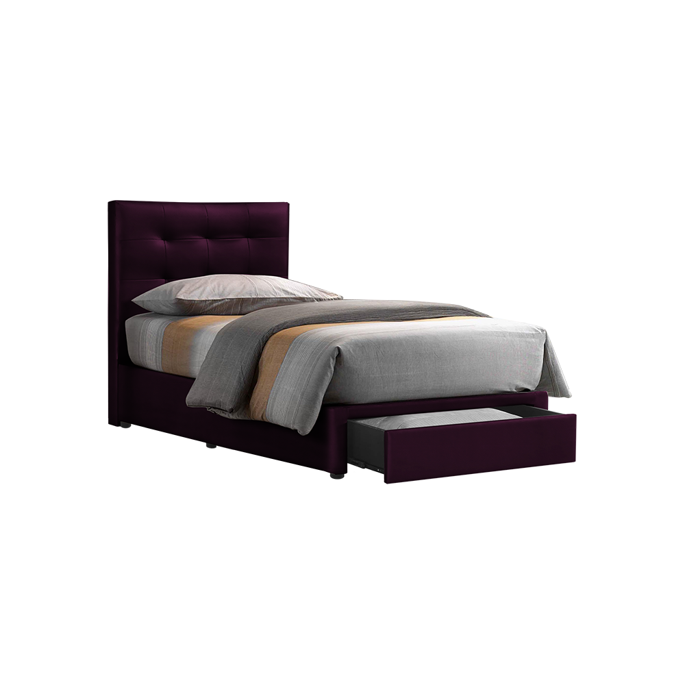 CLOE - Mix & Match Divan Bed Frame (with drawer) - Single / Super Single / Queen / King