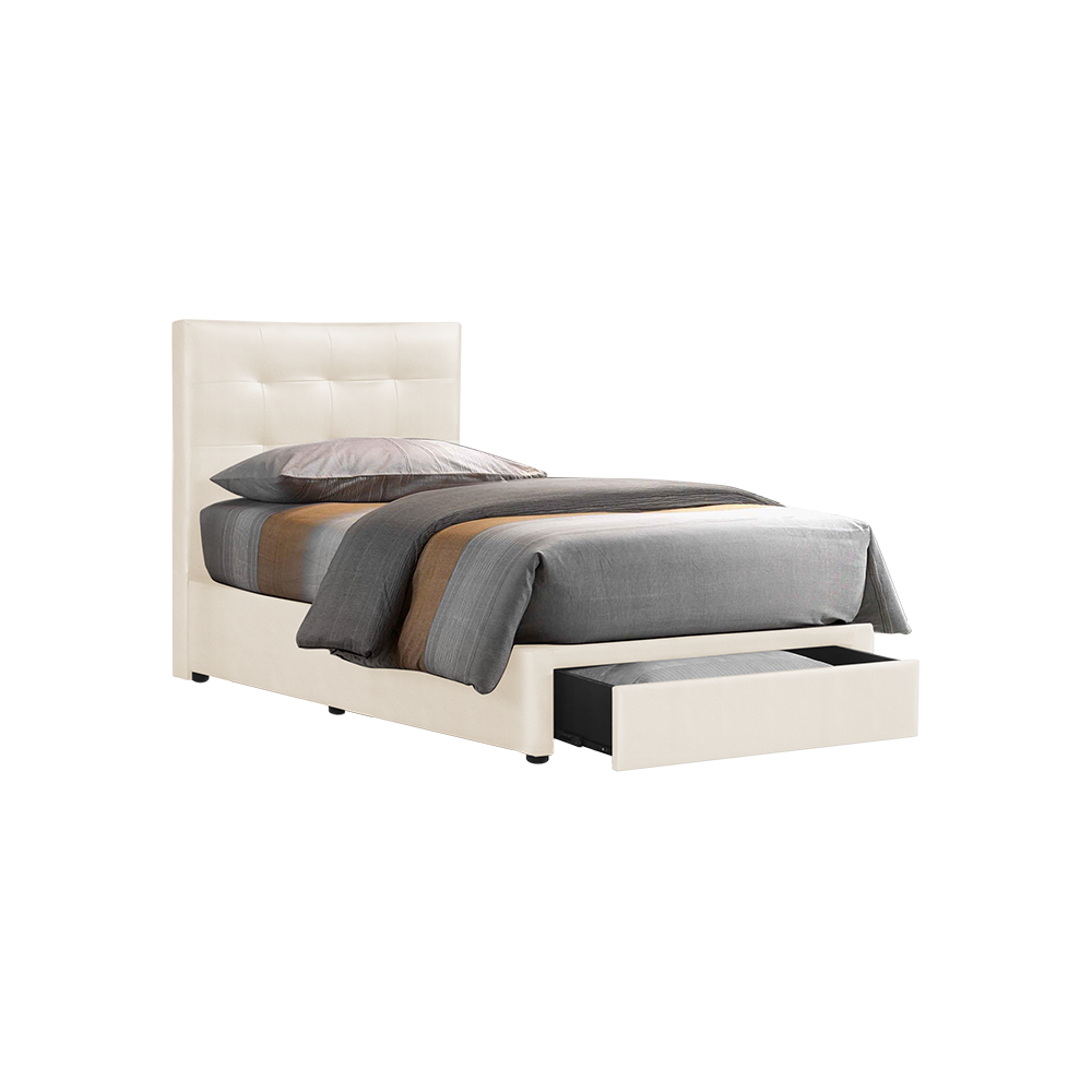 CLOE - Mix & Match Divan Bed Frame (with drawer) - Single / Super Single / Queen / King