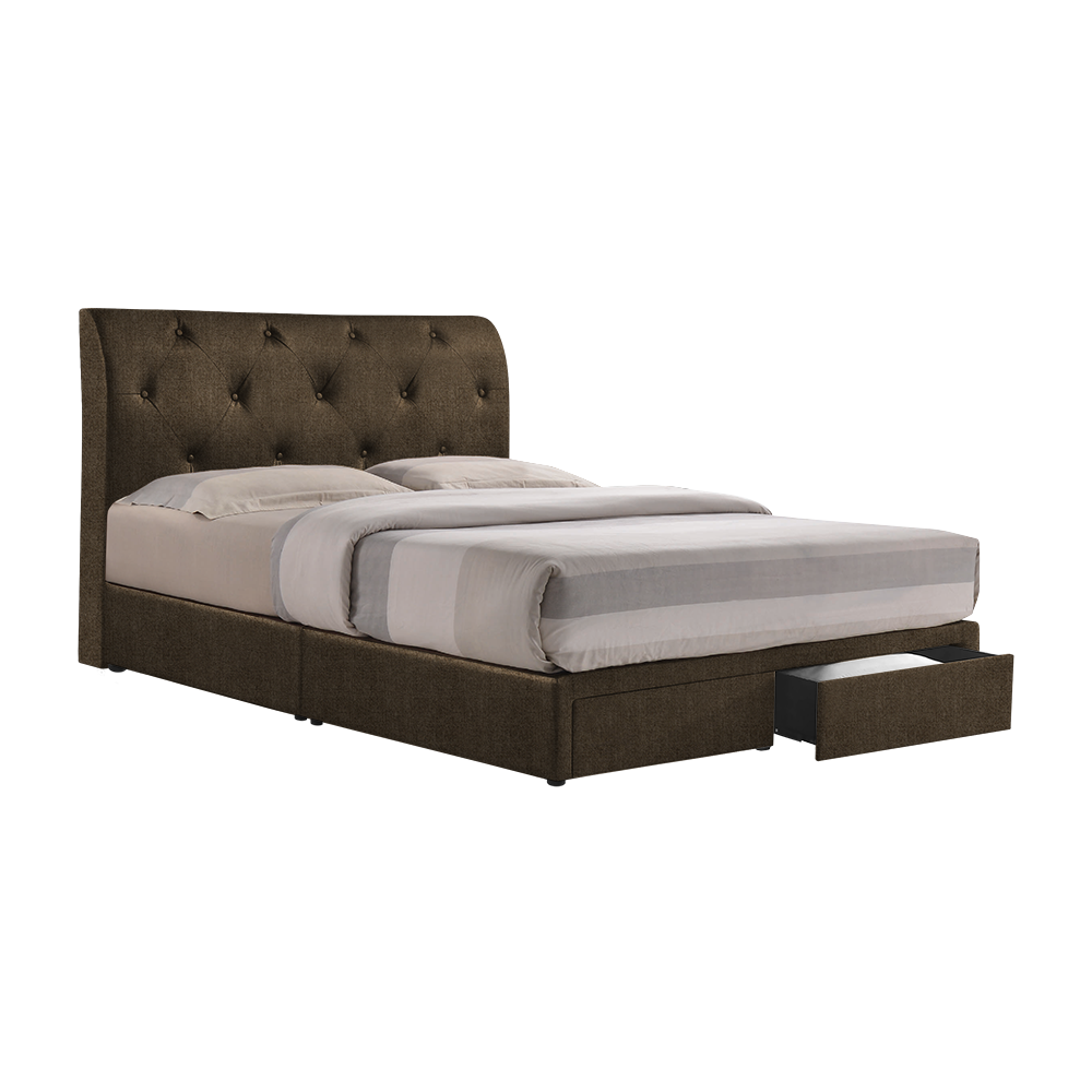 COWELL - Mix & Match Divan Bed Frame (with drawer) - Single / Super Single / Queen / King
