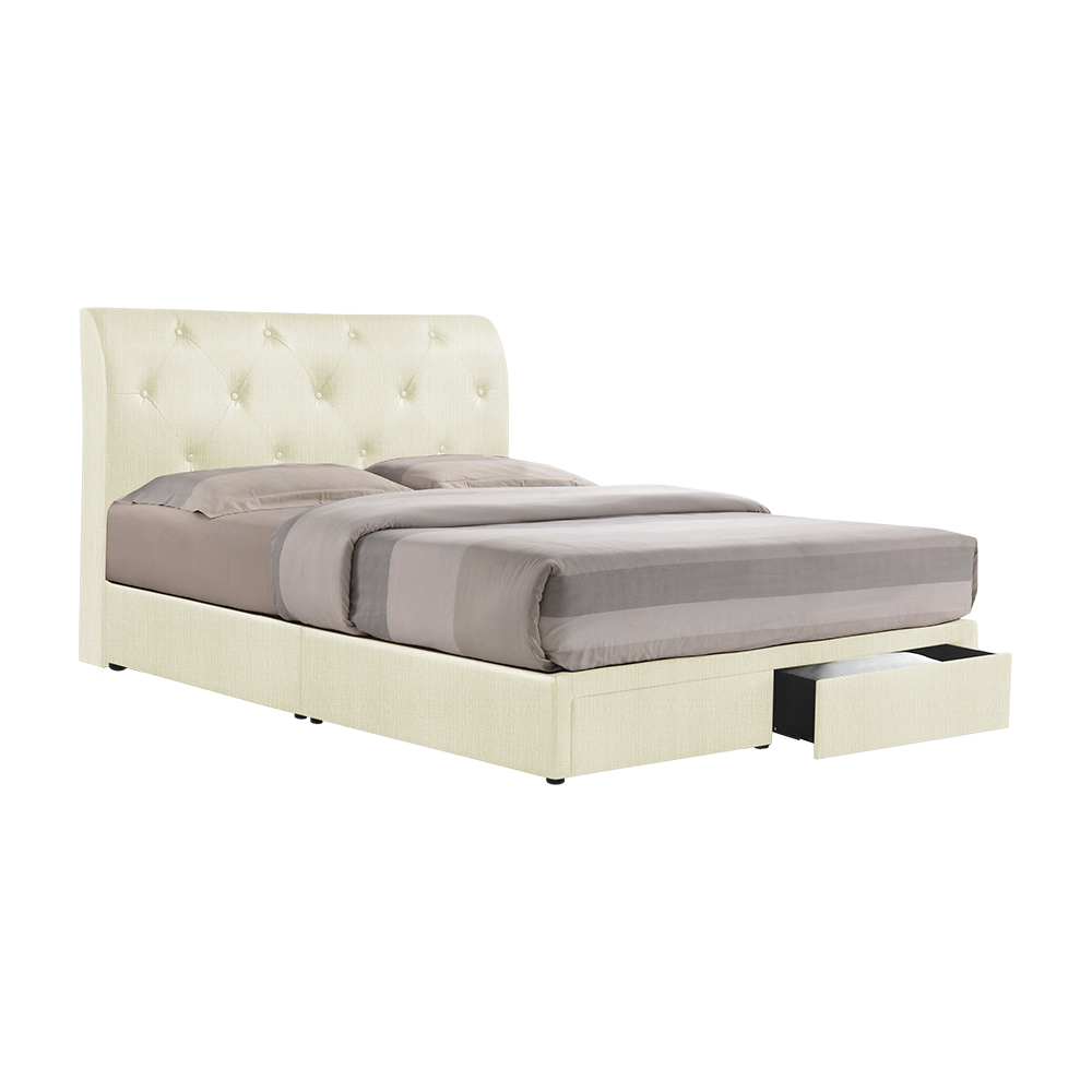 COWELL - Mix & Match Divan Bed Frame (with drawer) - Single / Super Single / Queen / King