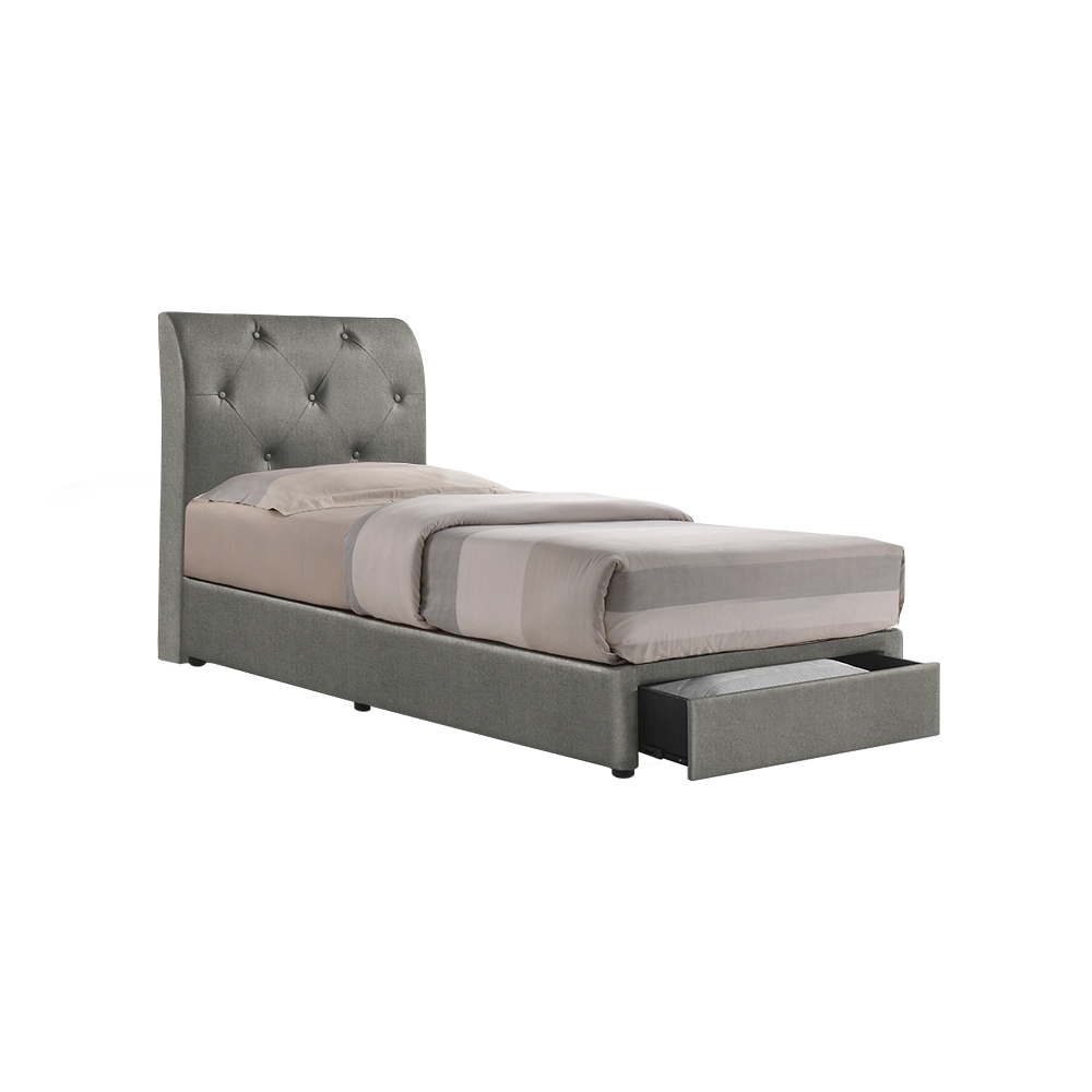 COWELL - Mix & Match Divan Bed Frame (with drawer) - Single / Super Single / Queen / King
