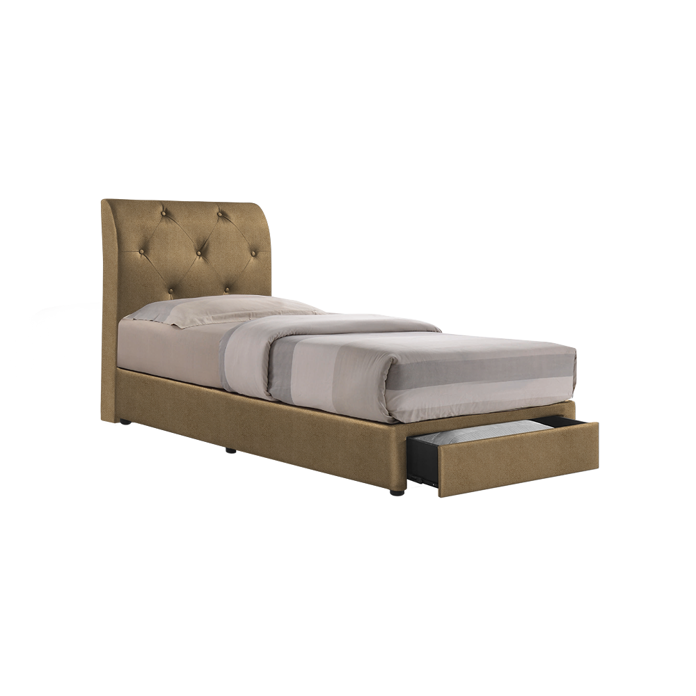 COWELL - Mix & Match Divan Bed Frame (with drawer) - Single / Super Single / Queen / King