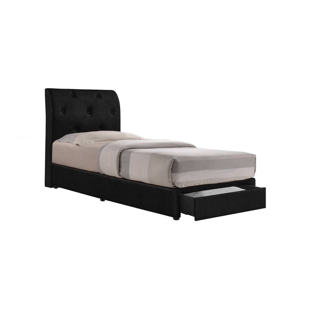 COWELL - Mix & Match Divan Bed Frame (with drawer) - Single / Super Single / Queen / King