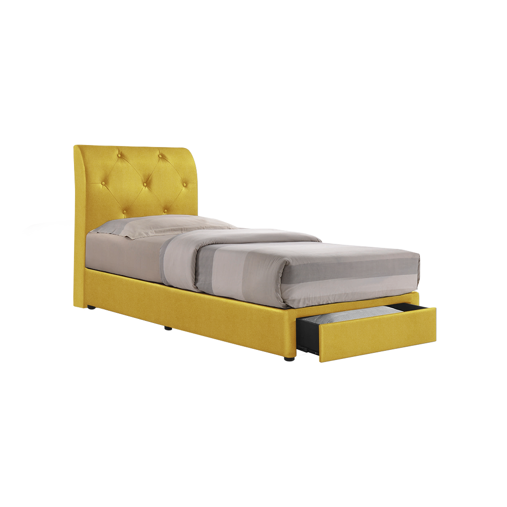 COWELL - Mix & Match Divan Bed Frame (with drawer) - Single / Super Single / Queen / King