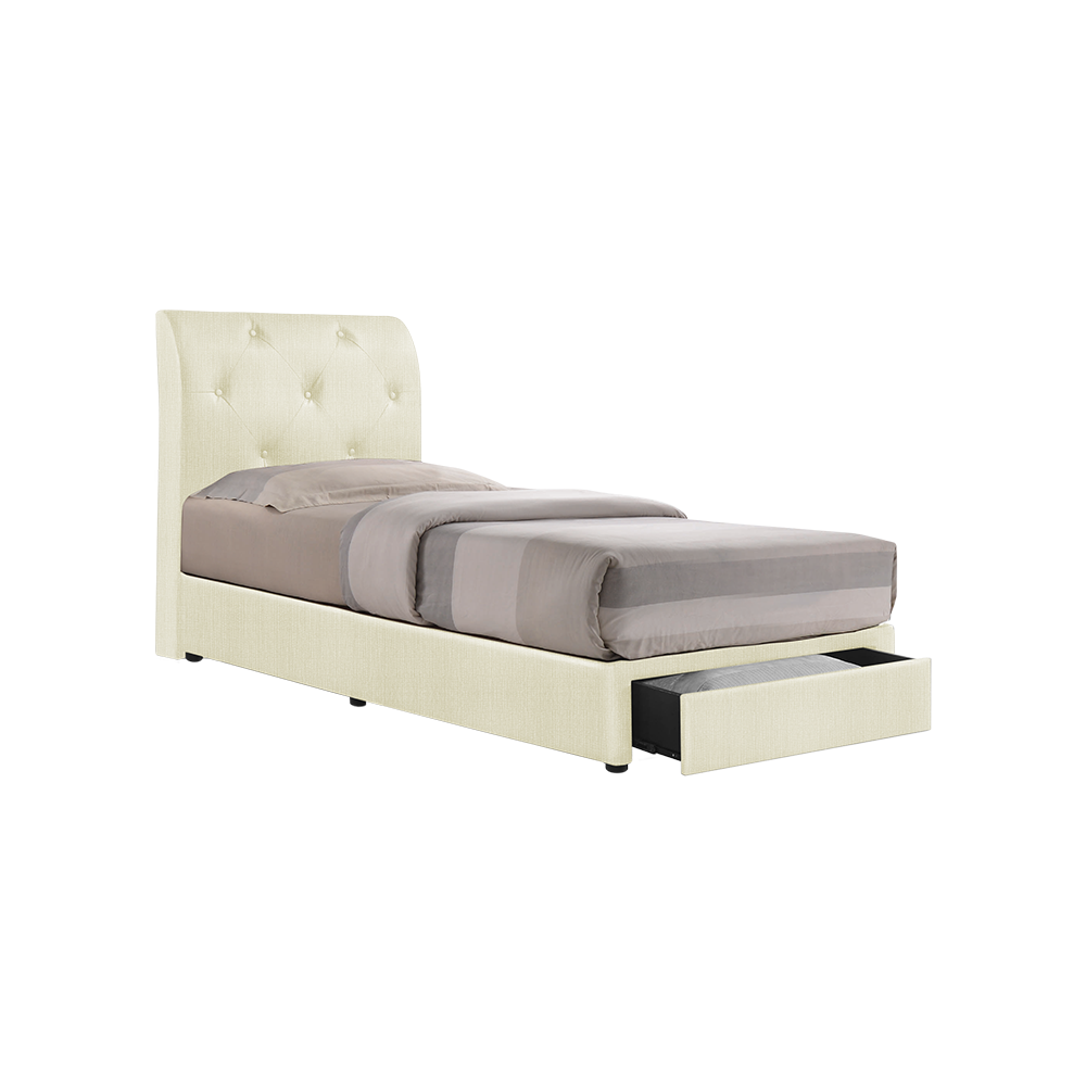 COWELL - Mix & Match Divan Bed Frame (with drawer) - Single / Super Single / Queen / King