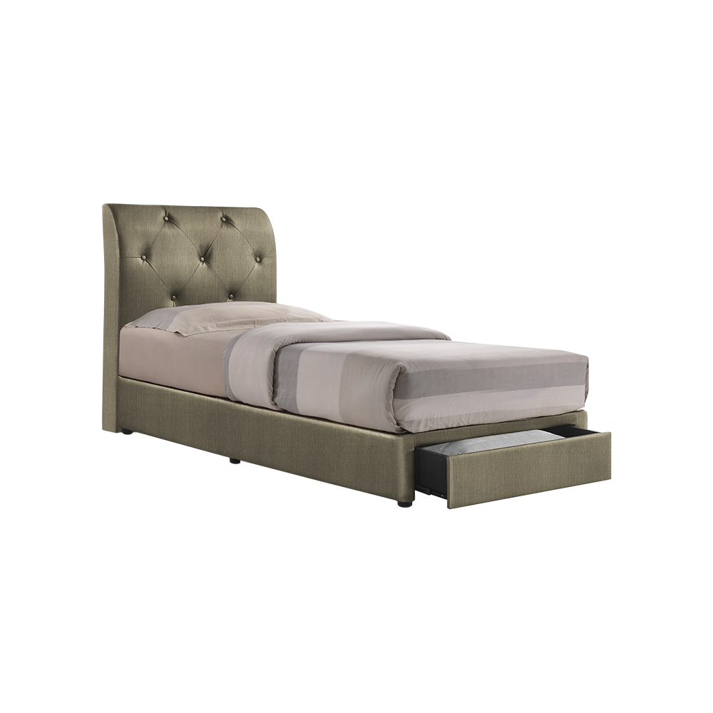 COWELL - Mix & Match Divan Bed Frame (with drawer) - Single / Super Single / Queen / King