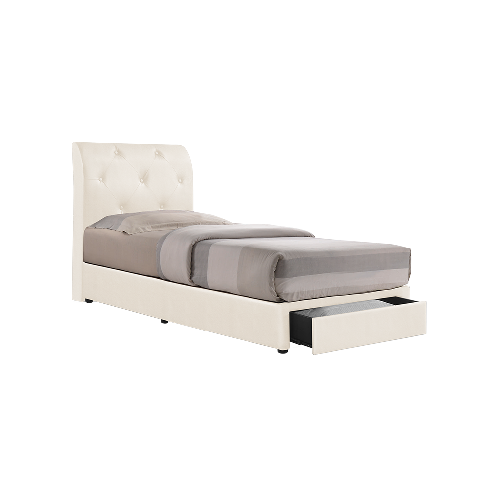 COWELL - Mix & Match Divan Bed Frame (with drawer) - Single / Super Single / Queen / King