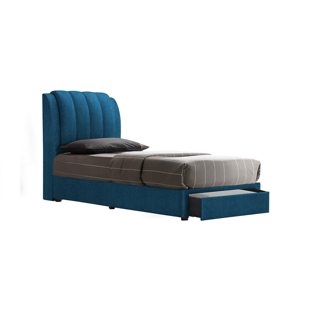 FREDDIE - Mix & Match Divan Bed Frame (with drawer) - Single / Super Single / Queen / King