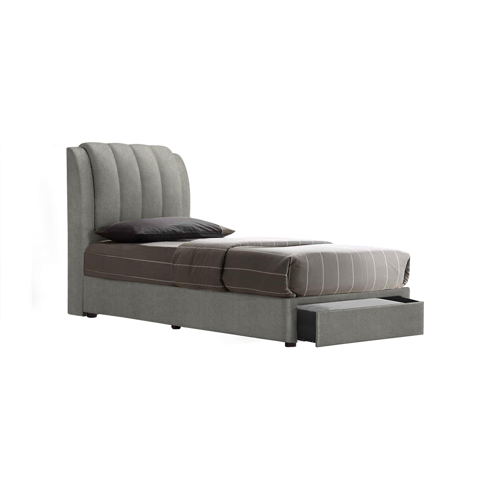 FREDDIE - Mix & Match Divan Bed Frame (with drawer) - Single / Super Single / Queen / King