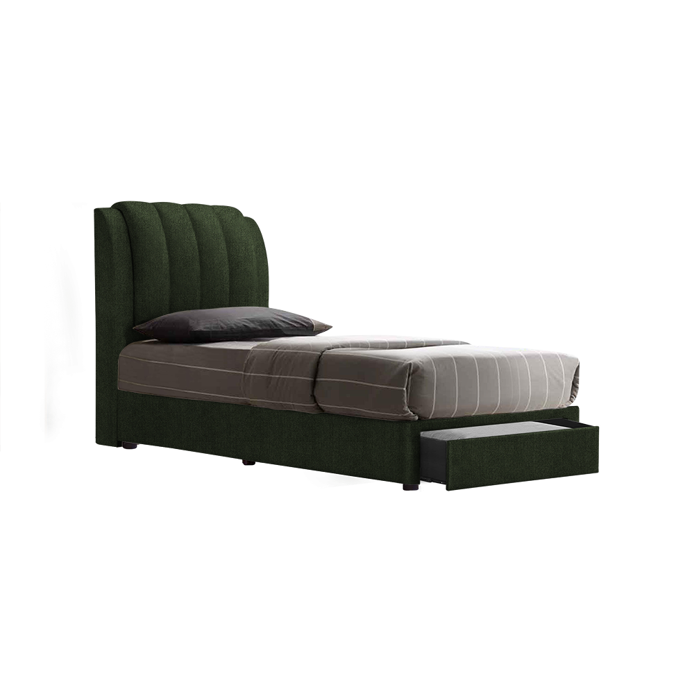 FREDDIE - Mix & Match Divan Bed Frame (with drawer) - Single / Super Single / Queen / King