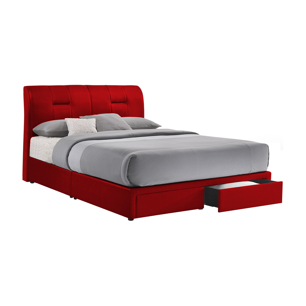 KERRY - Mix & Match Divan Bed Frame (with drawer) - Single / Super Single / Queen / King