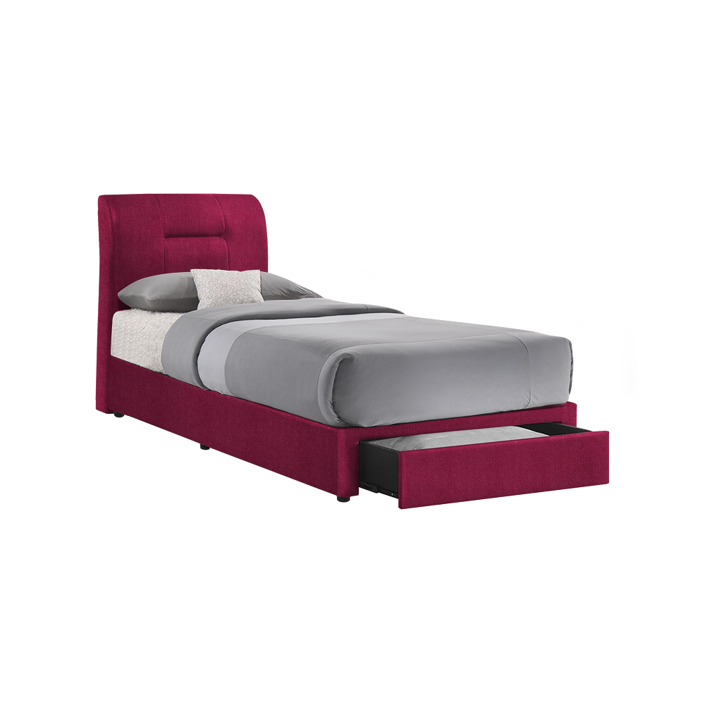 KERRY - Mix & Match Divan Bed Frame (with drawer) - Single / Super Single / Queen / King