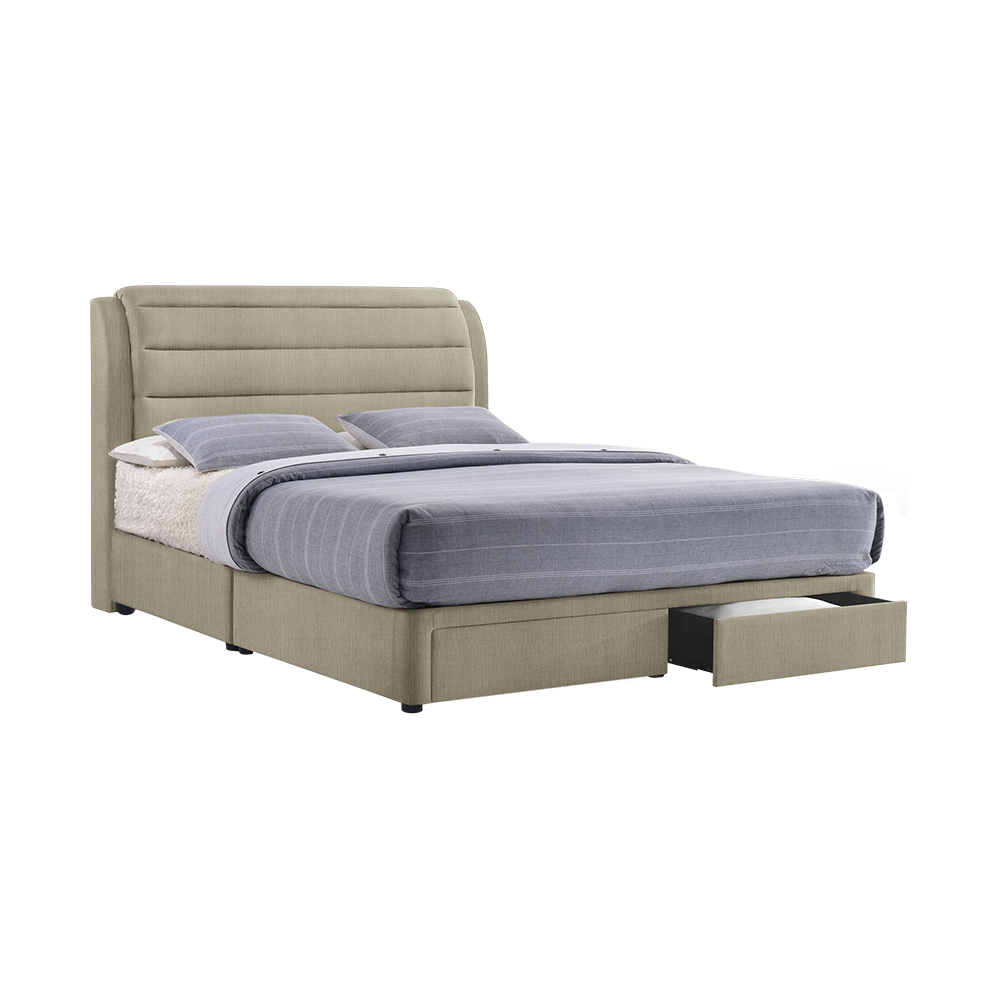 LARA - Mix & Match Divan Bed Frame (with drawer) - Single / Super Single / Queen / King
