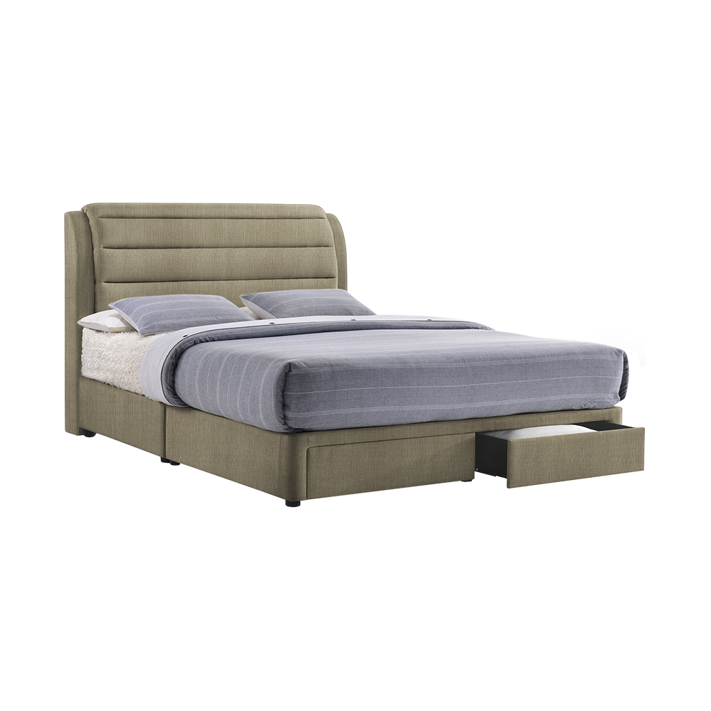 LARA - Mix & Match Divan Bed Frame (with drawer) - Single / Super Single / Queen / King