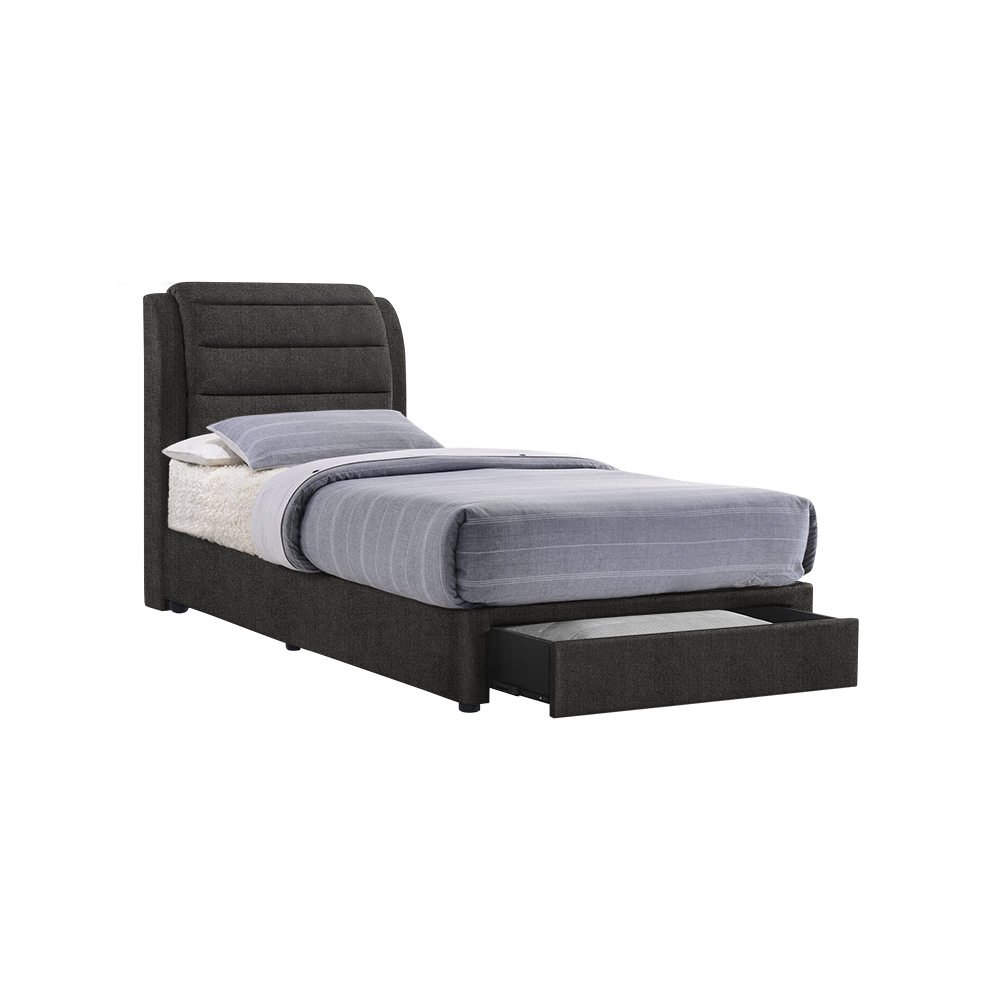 LARA - Mix & Match Divan Bed Frame (with drawer) - Single / Super Single / Queen / King