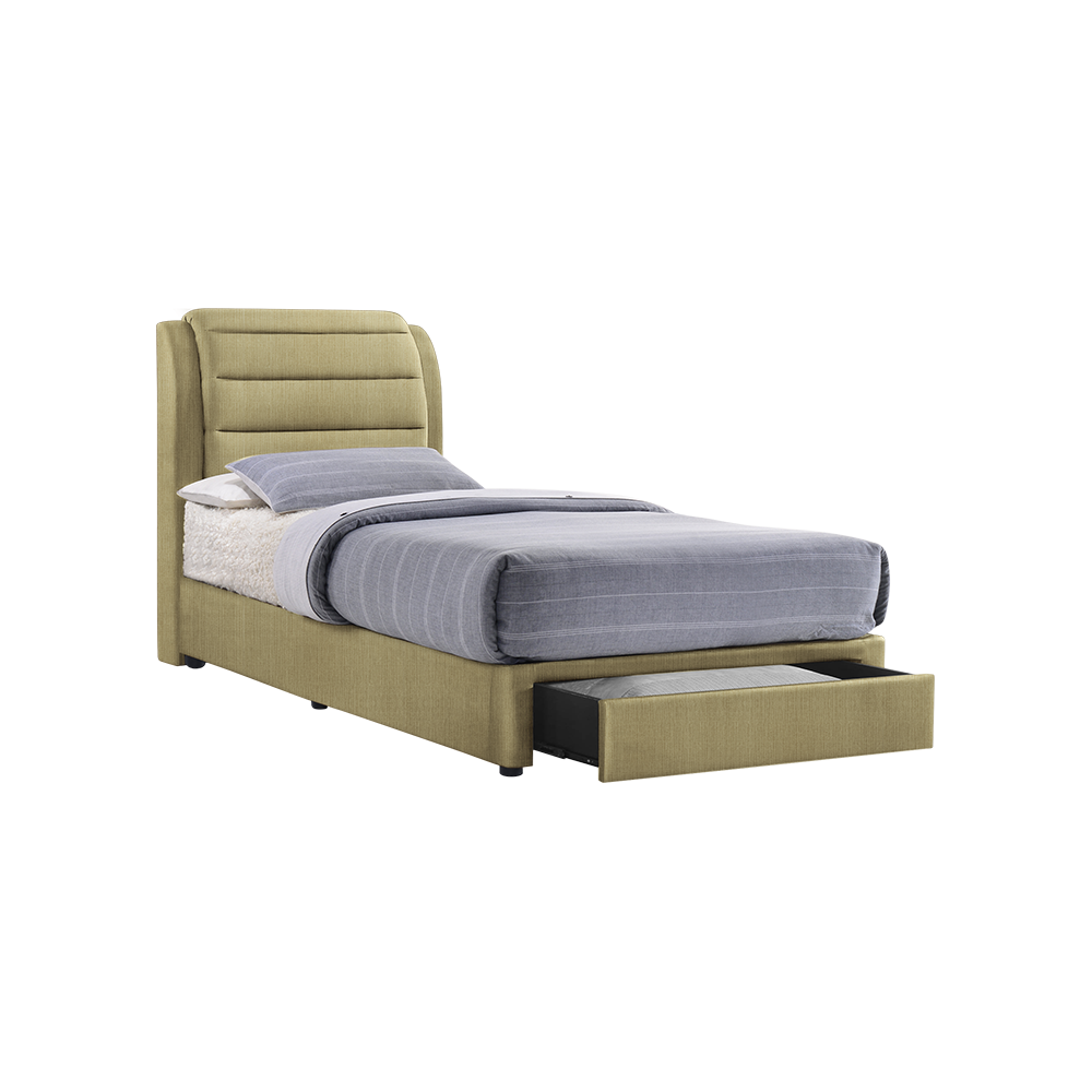 LARA - Mix & Match Divan Bed Frame (with drawer) - Single / Super Single / Queen / King