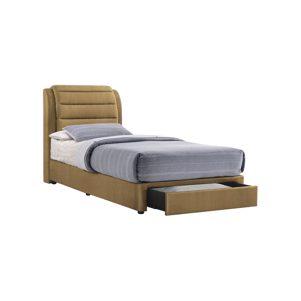 LARA - Mix & Match Divan Bed Frame (with drawer) - Single / Super Single / Queen / King