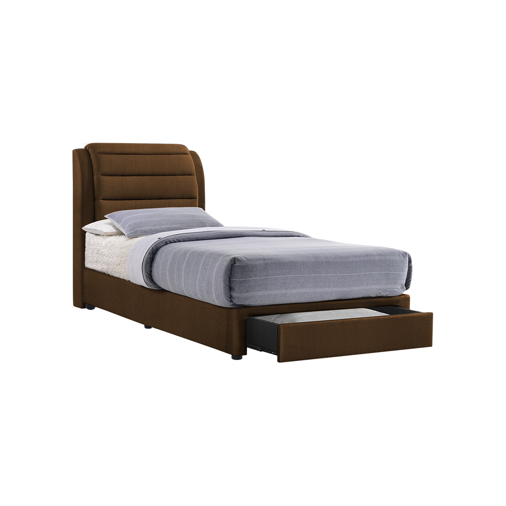 LARA - Mix & Match Divan Bed Frame (with drawer) - Single / Super Single / Queen / King