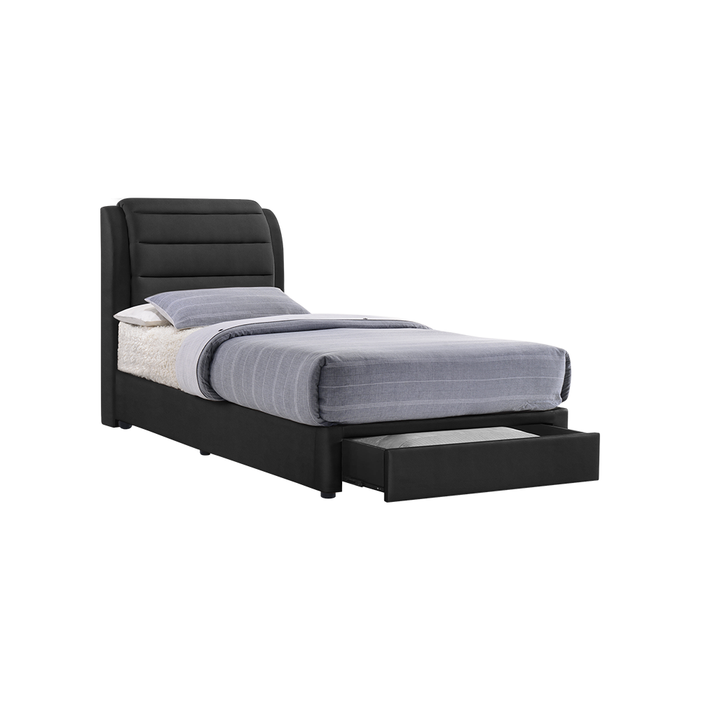 LARA - Mix & Match Divan Bed Frame (with drawer) - Single / Super Single / Queen / King
