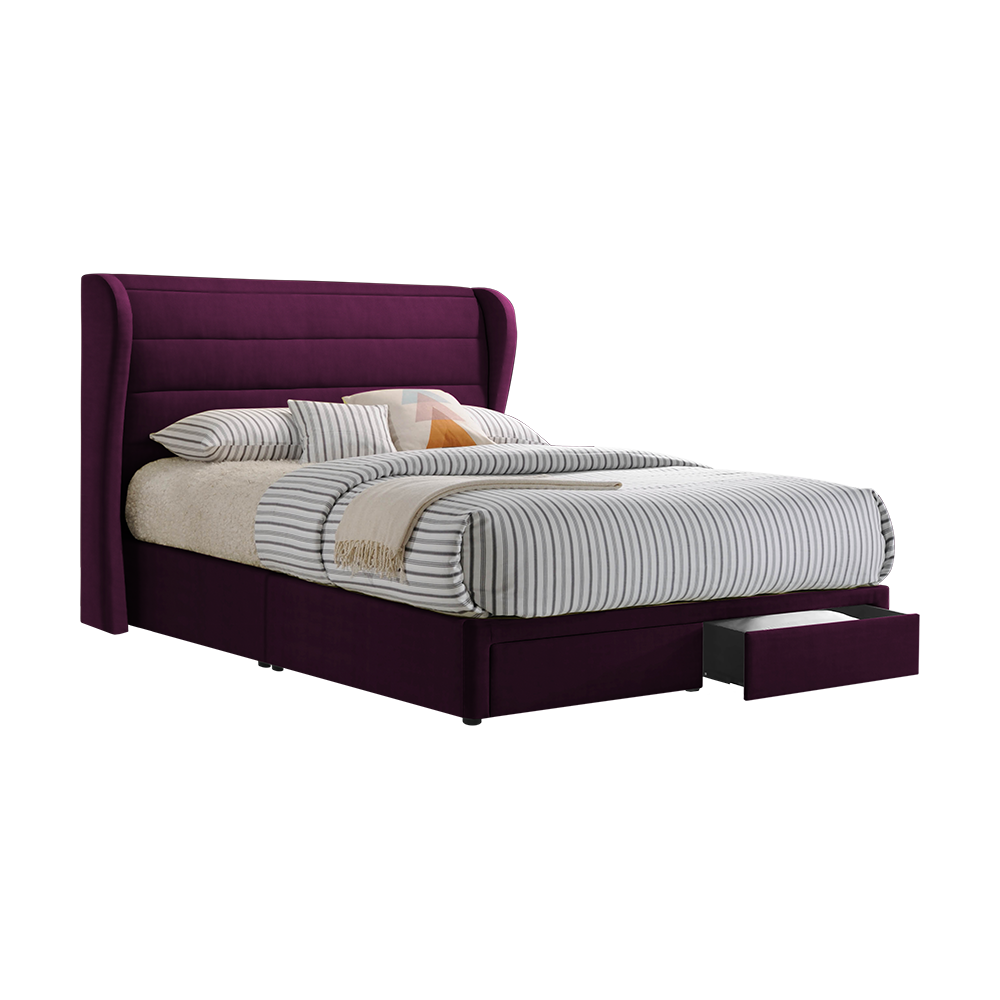 MAPLE - Mix & Match Divan Bed Frame (with drawer) - Single / Super Single / Queen / King