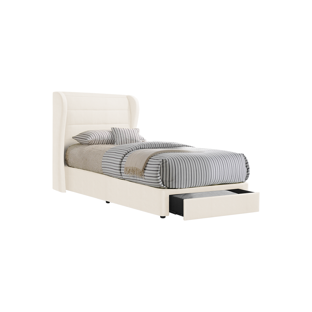 MAPLE - Mix & Match Divan Bed Frame (with drawer) - Single / Super Single / Queen / King