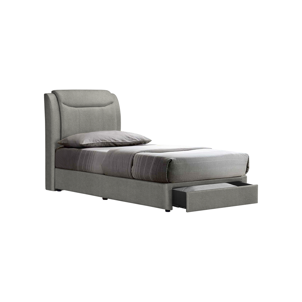 NEWTON - Mix & Match Divan Bed Frame (with drawer) - Single / Super Single / Queen / King