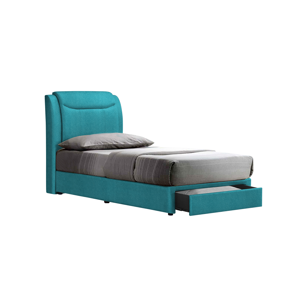 NEWTON - Mix & Match Divan Bed Frame (with drawer) - Single / Super Single / Queen / King