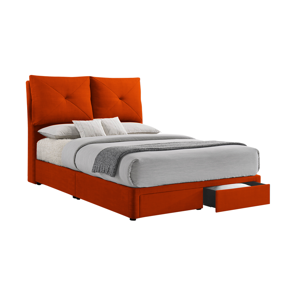 SHELDON - Mix & Match Divan Bed Frame (with drawer) - Queen / King