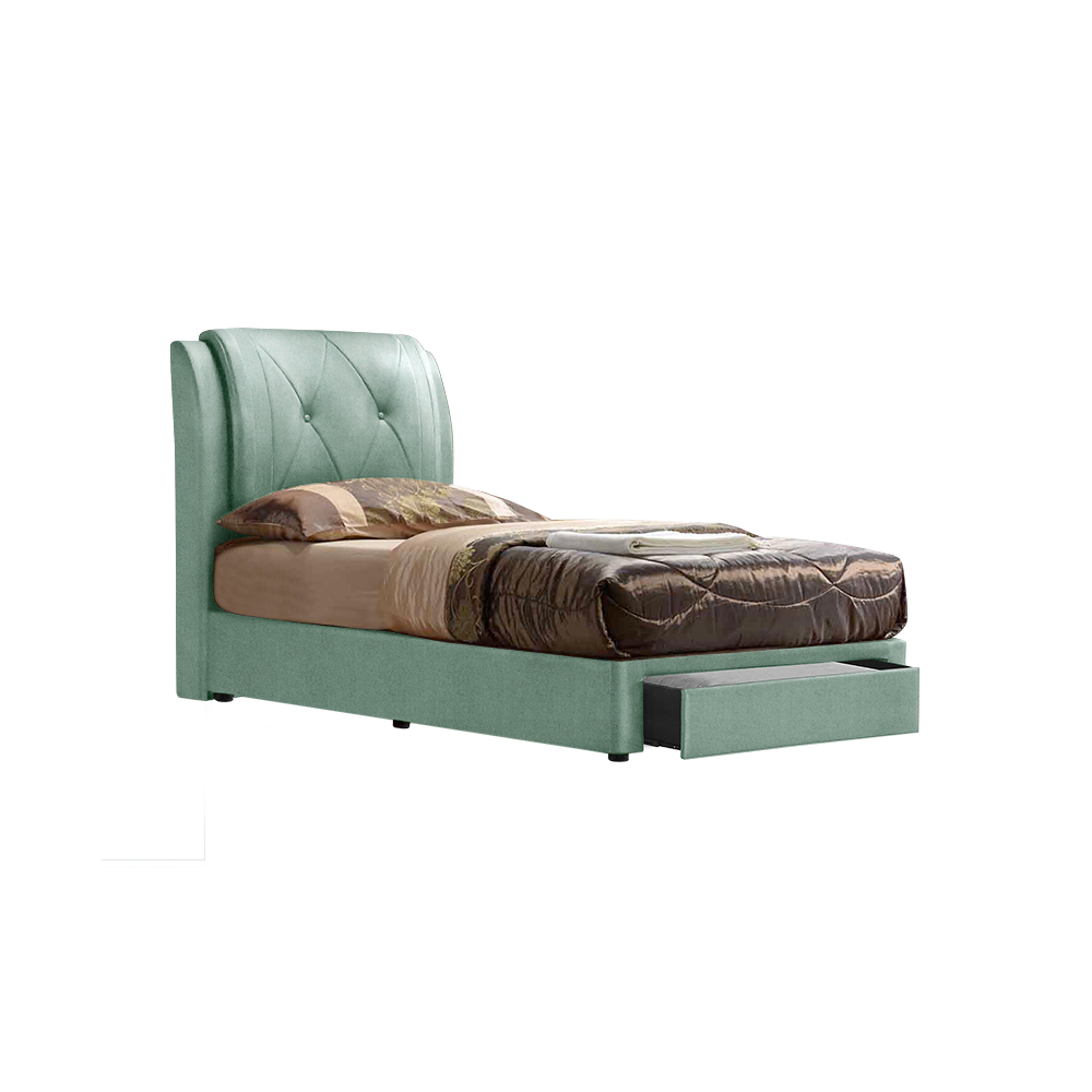 SPENCER - Mix & Match Divan Bed Frame (with drawer) - Single / Super Single / Queen / King