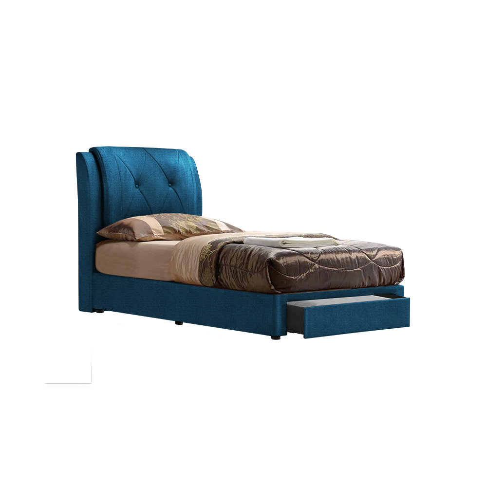 SPENCER - Mix & Match Divan Bed Frame (with drawer) - Single / Super Single / Queen / King