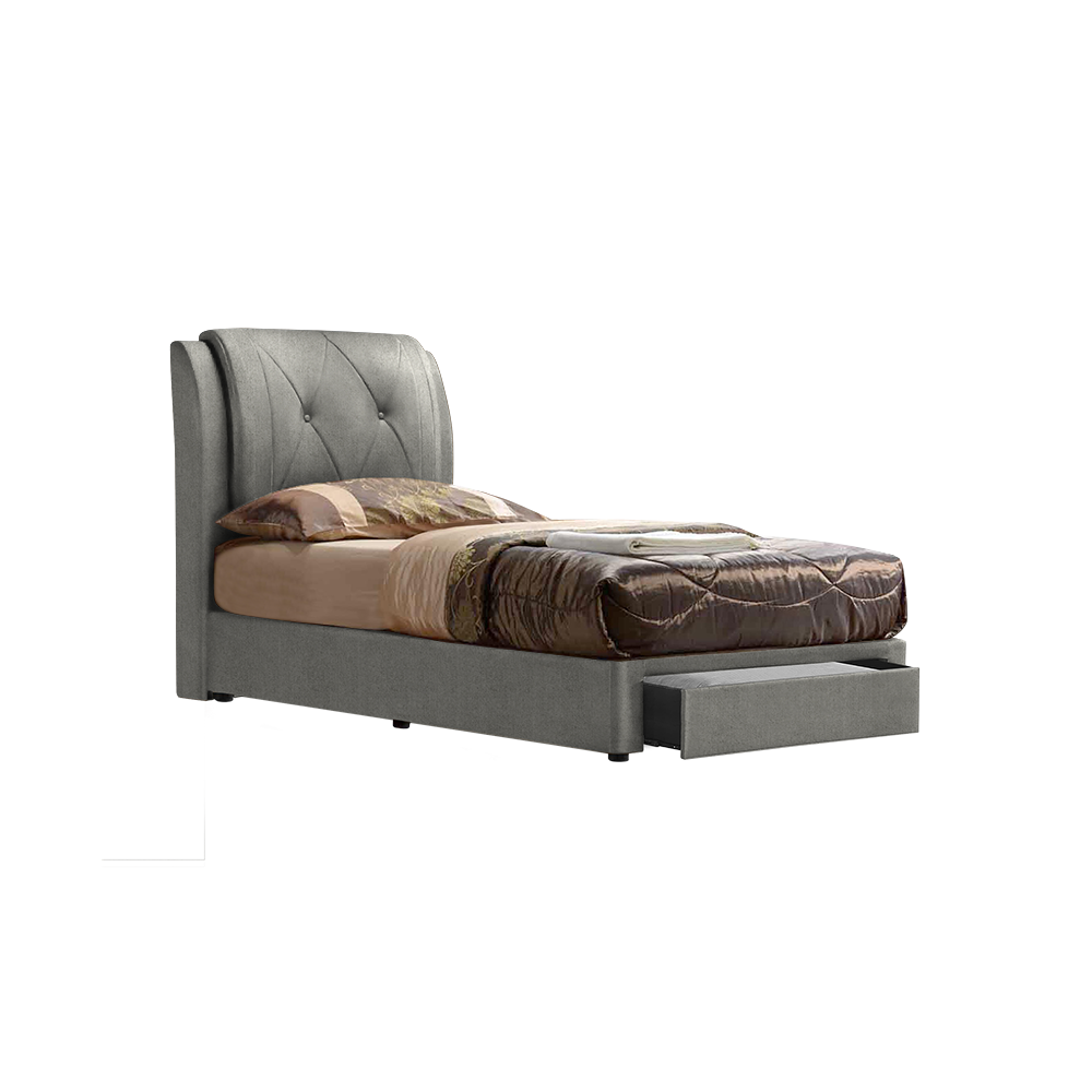 SPENCER - Mix & Match Divan Bed Frame (with drawer) - Single / Super Single / Queen / King