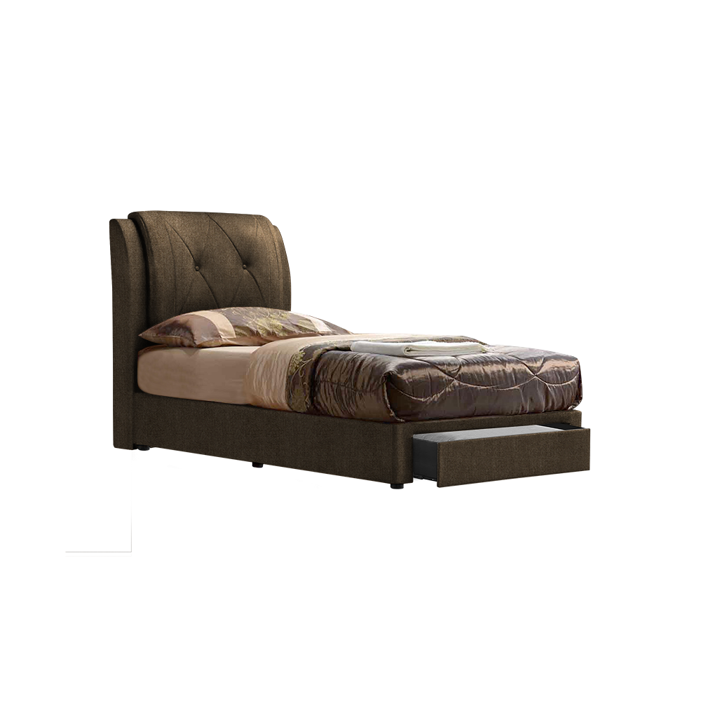 SPENCER - Mix & Match Divan Bed Frame (with drawer) - Single / Super Single / Queen / King