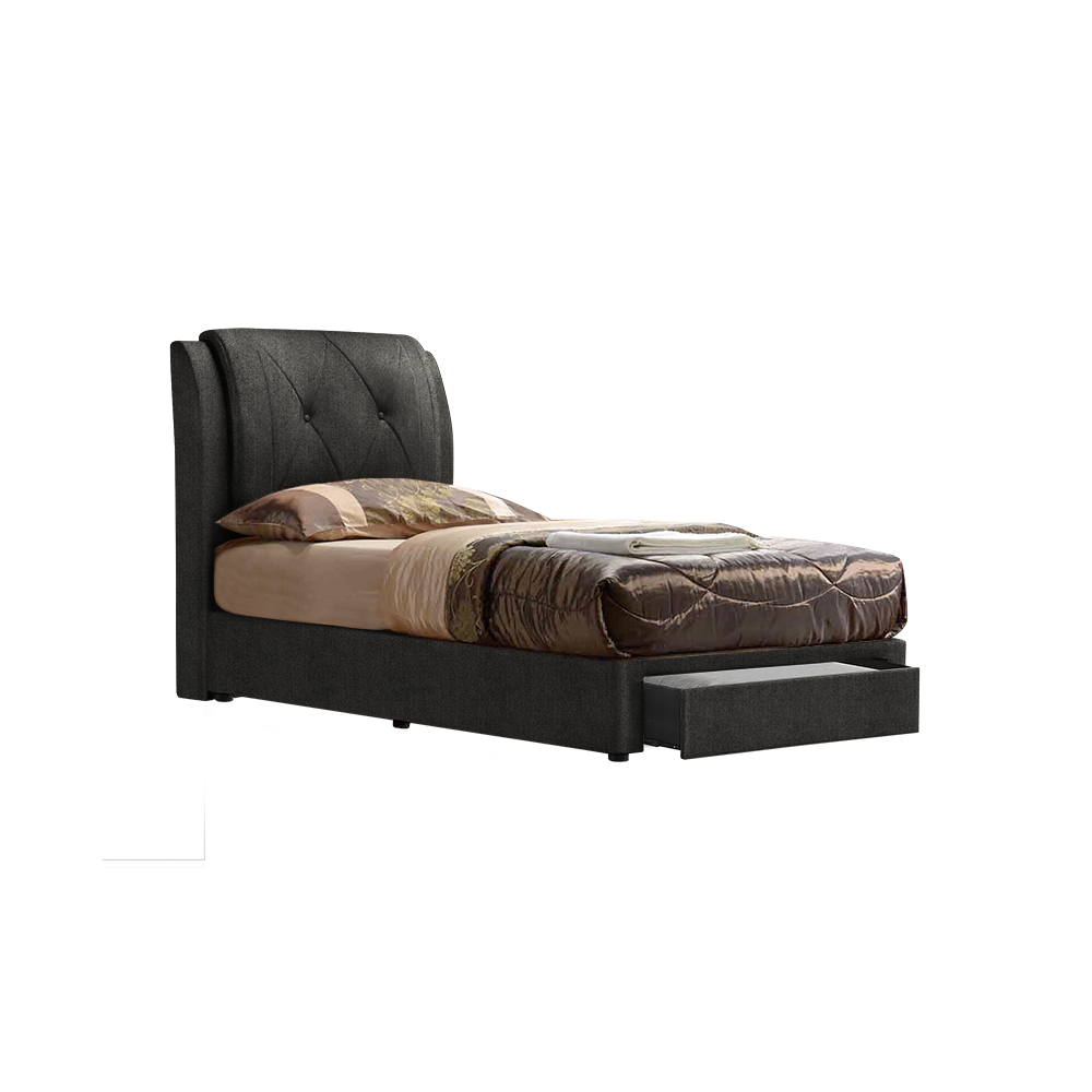 SPENCER - Mix & Match Divan Bed Frame (with drawer) - Single / Super Single / Queen / King