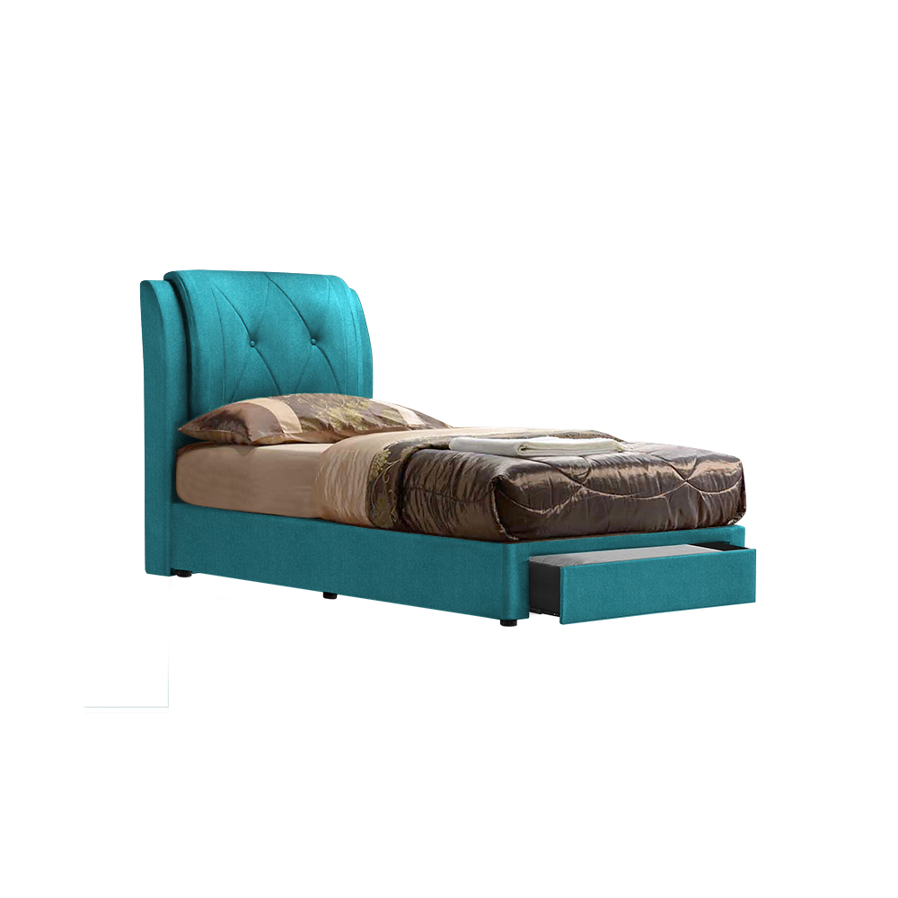 SPENCER - Mix & Match Divan Bed Frame (with drawer) - Single / Super Single / Queen / King