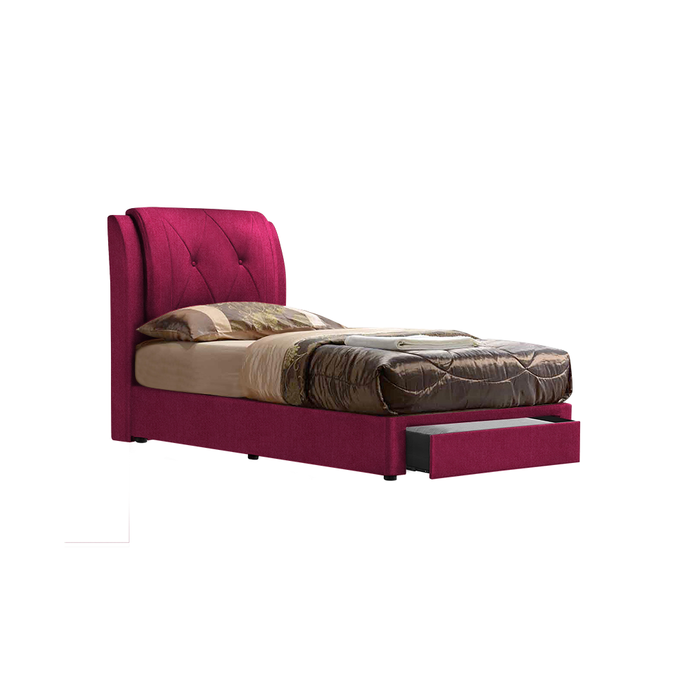 SPENCER - Mix & Match Divan Bed Frame (with drawer) - Single / Super Single / Queen / King