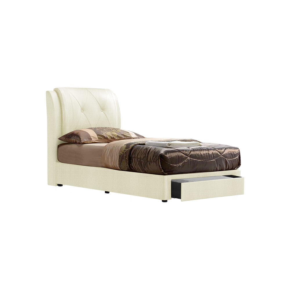 SPENCER - Mix & Match Divan Bed Frame (with drawer) - Single / Super Single / Queen / King