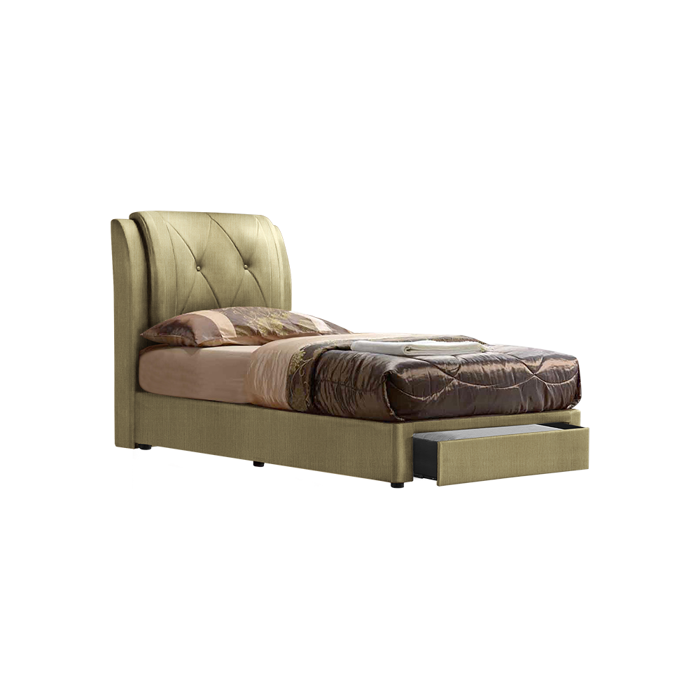 SPENCER - Mix & Match Divan Bed Frame (with drawer) - Single / Super Single / Queen / King