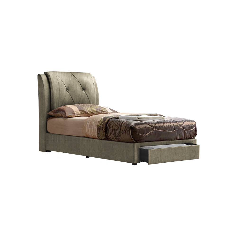 SPENCER - Mix & Match Divan Bed Frame (with drawer) - Single / Super Single / Queen / King