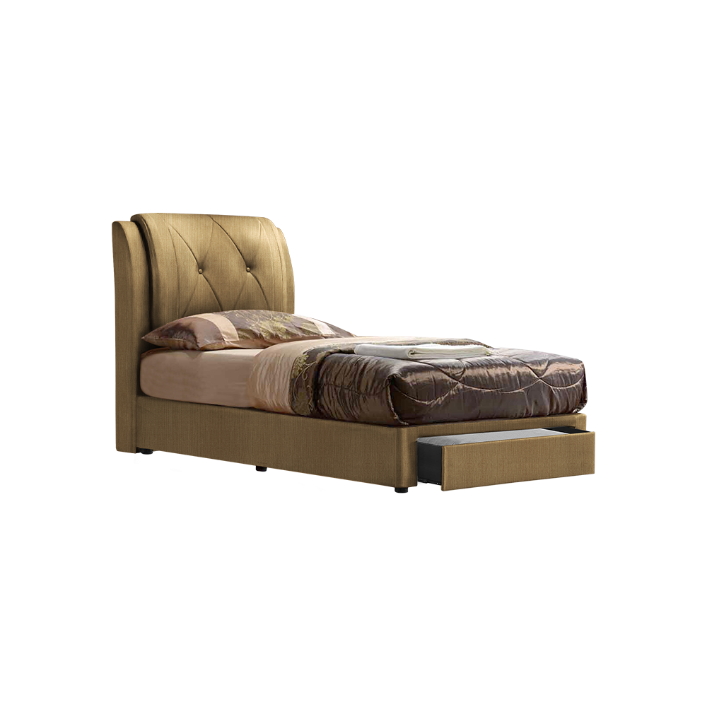 SPENCER - Mix & Match Divan Bed Frame (with drawer) - Single / Super Single / Queen / King