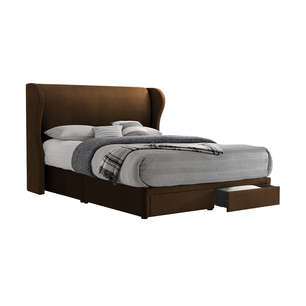 VALENCE - Mix & Match Divan Bed Frame (with drawer) - Single / Super Single / Queen / King