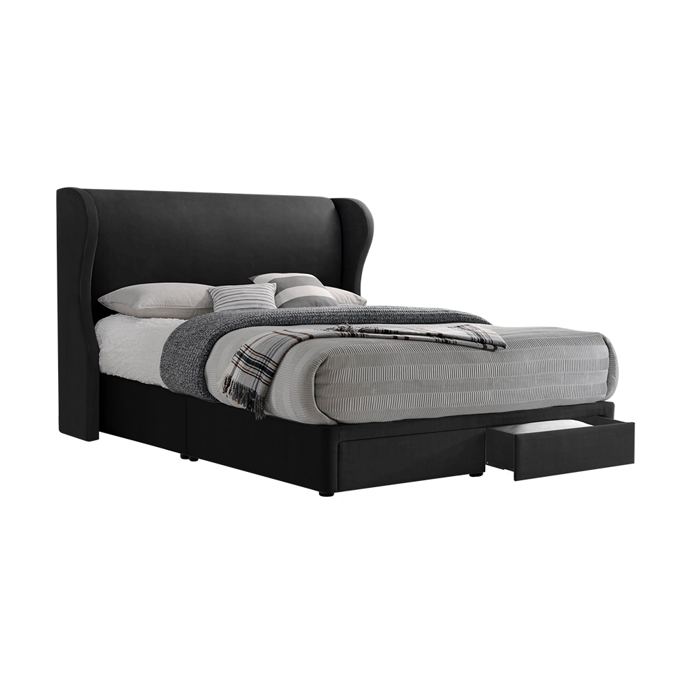 VALENCE - Mix & Match Divan Bed Frame (with drawer) - Single / Super Single / Queen / King