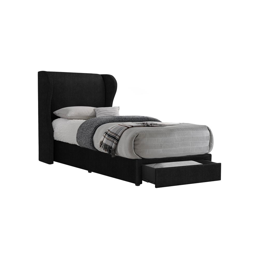 VALENCE - Mix & Match Divan Bed Frame (with drawer) - Single / Super Single / Queen / King