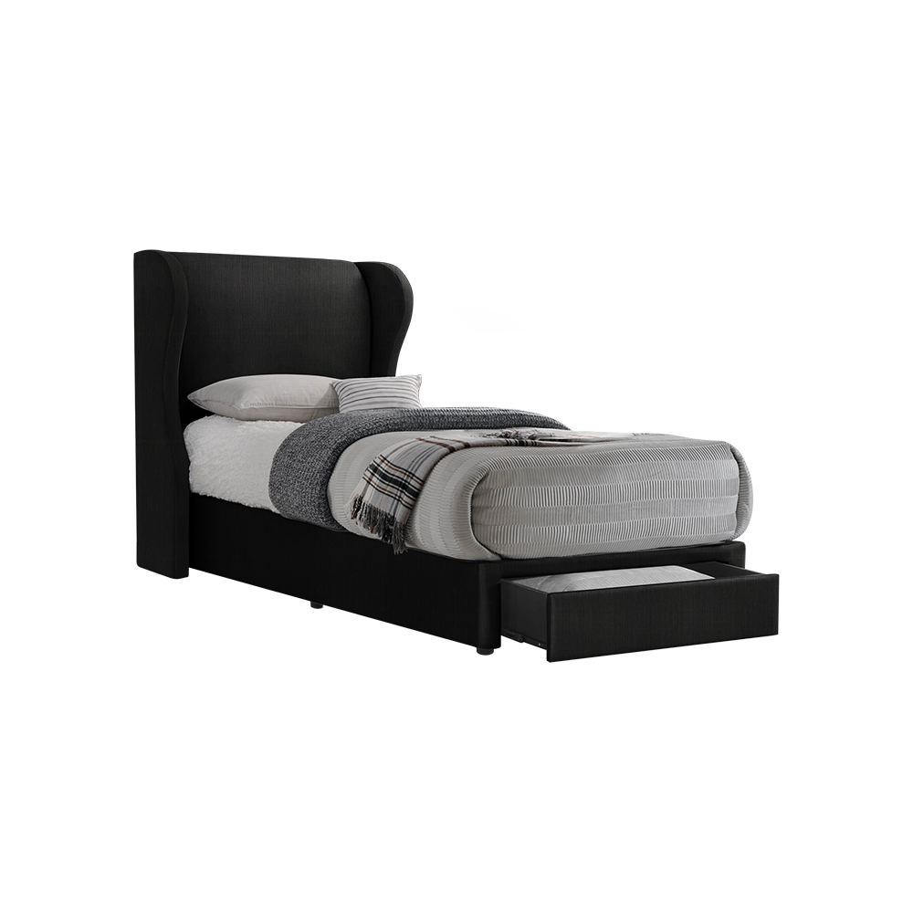 VALENCE - Mix & Match Divan Bed Frame (with drawer) - Single / Super Single / Queen / King