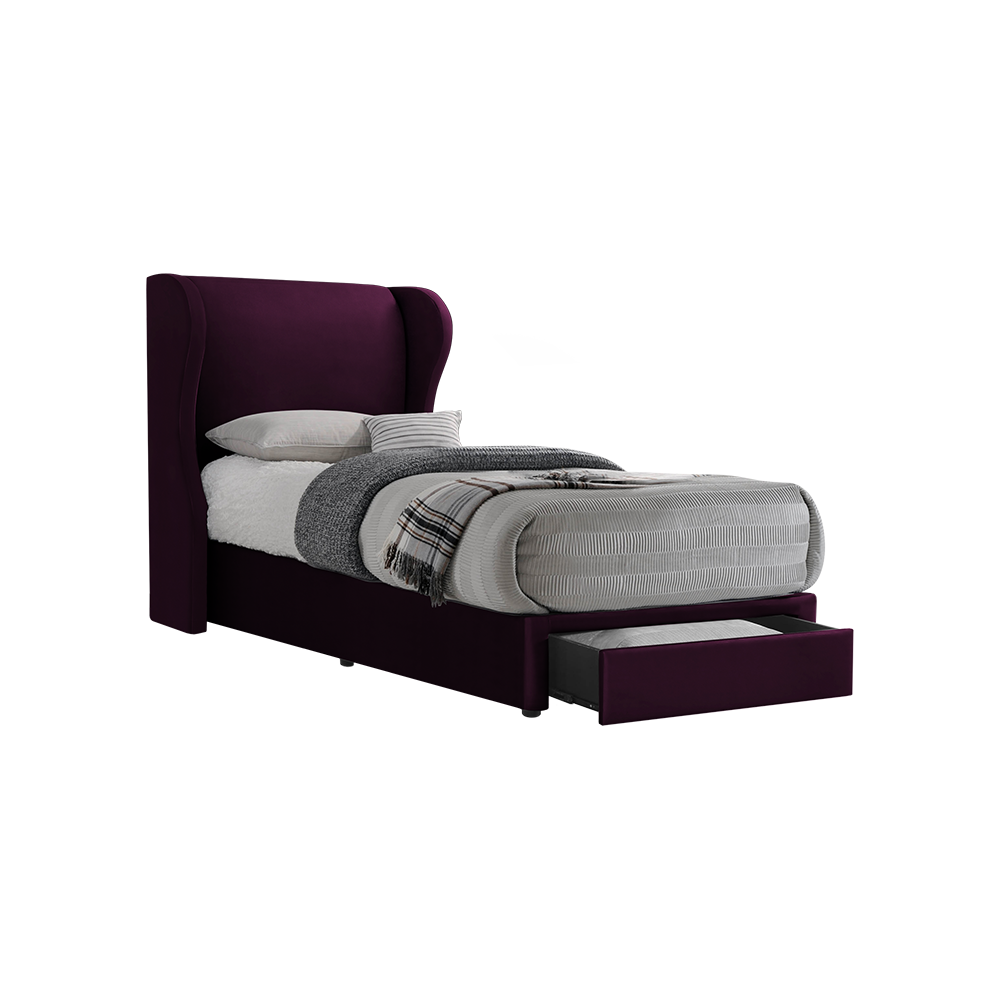 VALENCE - Mix & Match Divan Bed Frame (with drawer) - Single / Super Single / Queen / King
