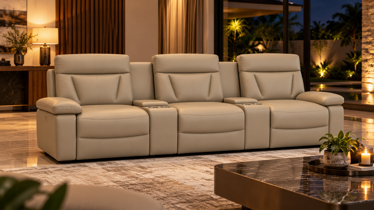 ELDRO storage recliner sofa lifestyle image 15