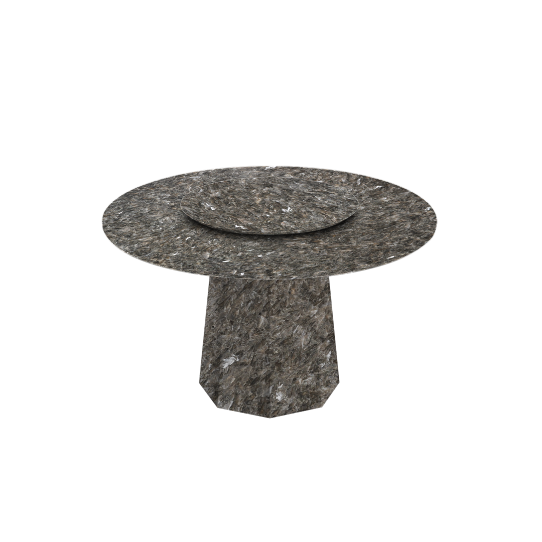 4.3ft Round Pearl Stone Natural Marble Dining Table