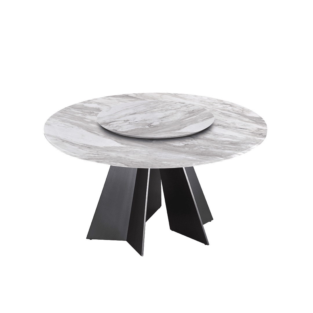 5ft Round Volakas Natural Marble Dining Table