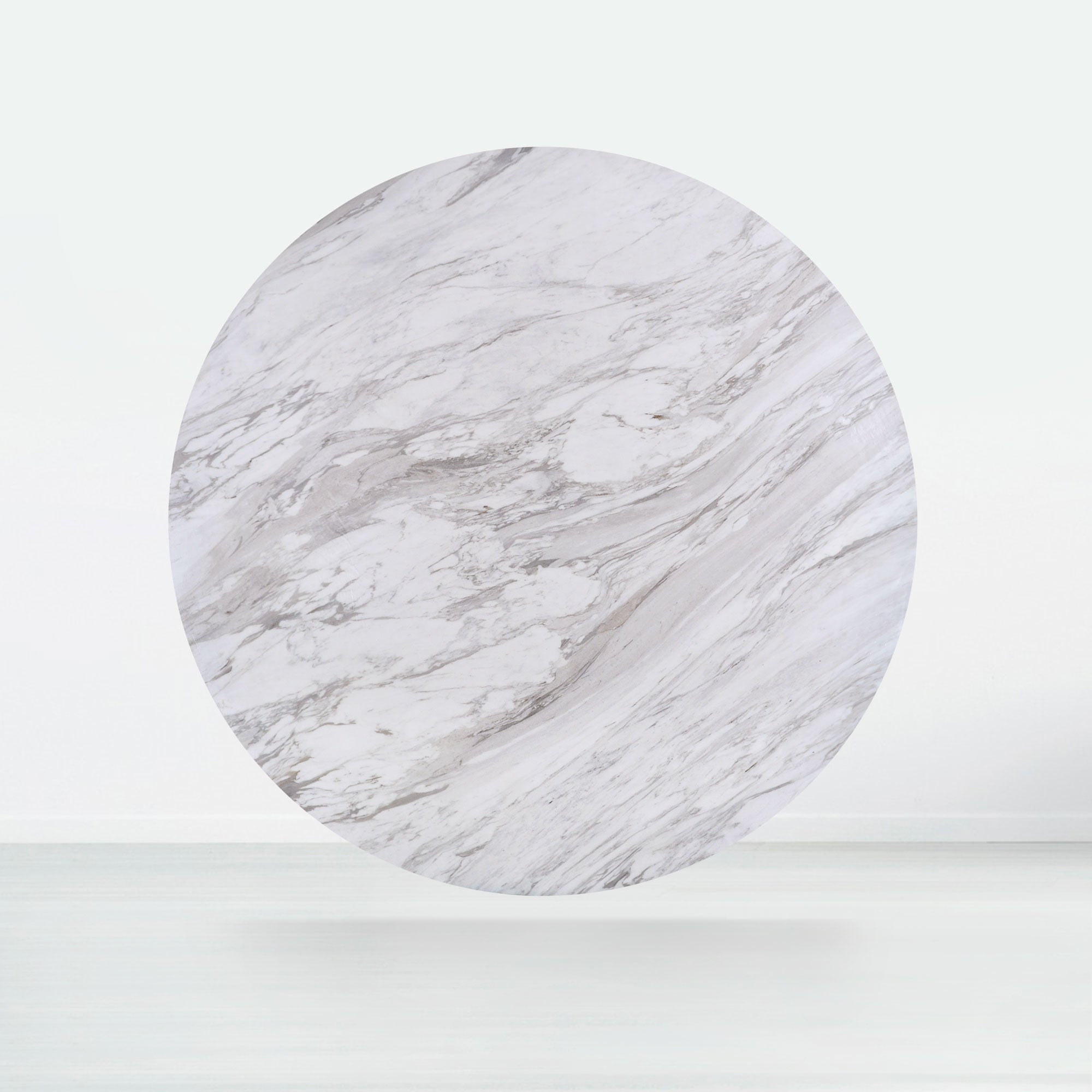 6ft Round Volakas Natural Marble Dining Table